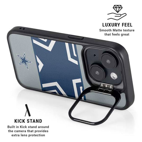NFL Dallas Cowboys Zone Block iPhone 15 Kickstand Case